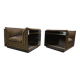 Ensemble de 2 chaises longues attribuées à Pierre Cardin, 1970