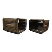 Ensemble de 2 chaises longues attribuées à Pierre Cardin, 1970