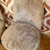 Pair of chairs moumoutes 60s