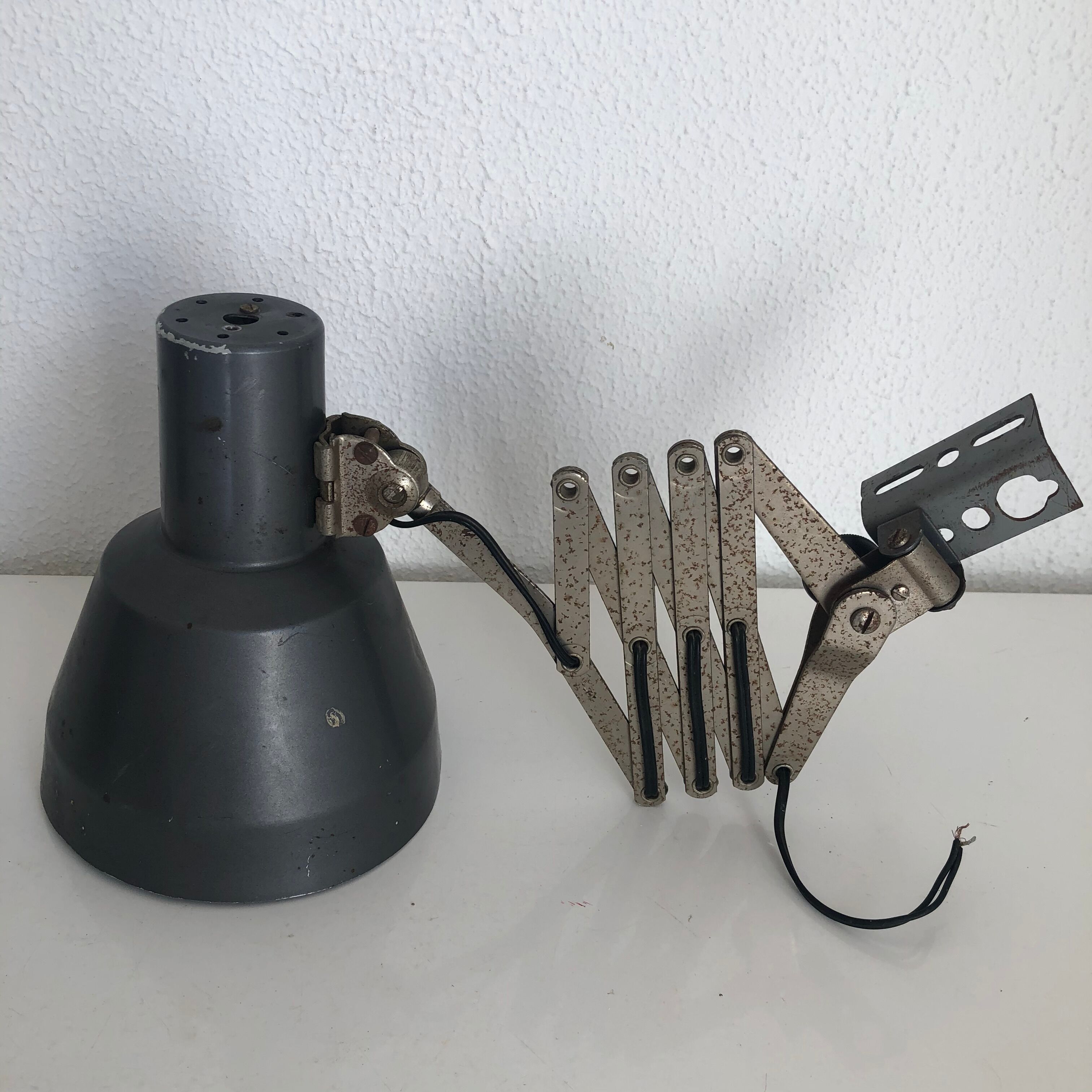 Lampe accordéon 1960, 65 x 18 cm