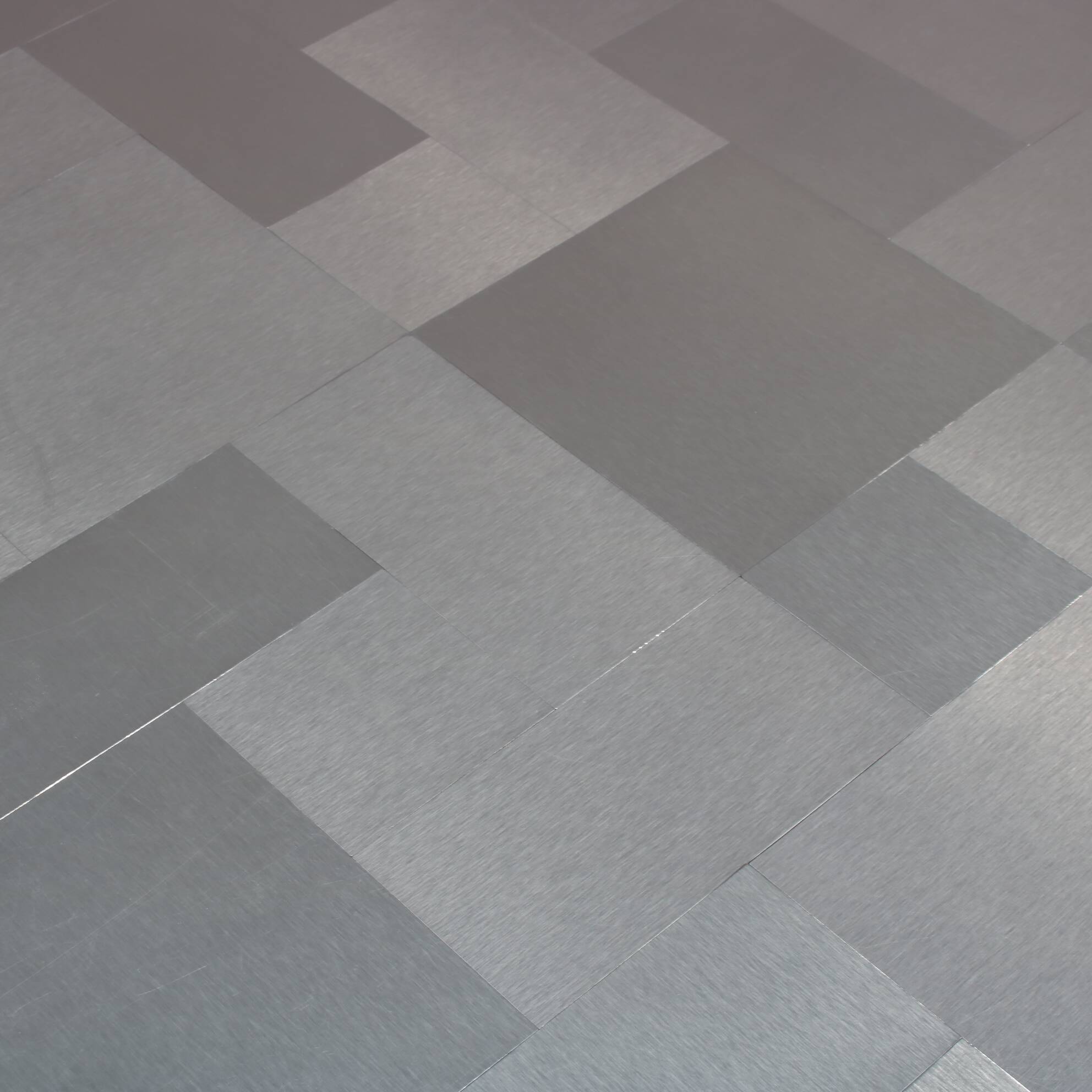 1970s Brushed aluminium coffee table from Italy