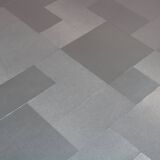 1970s Brushed aluminium coffee table from Italy