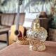 Vintage amber portable lamp