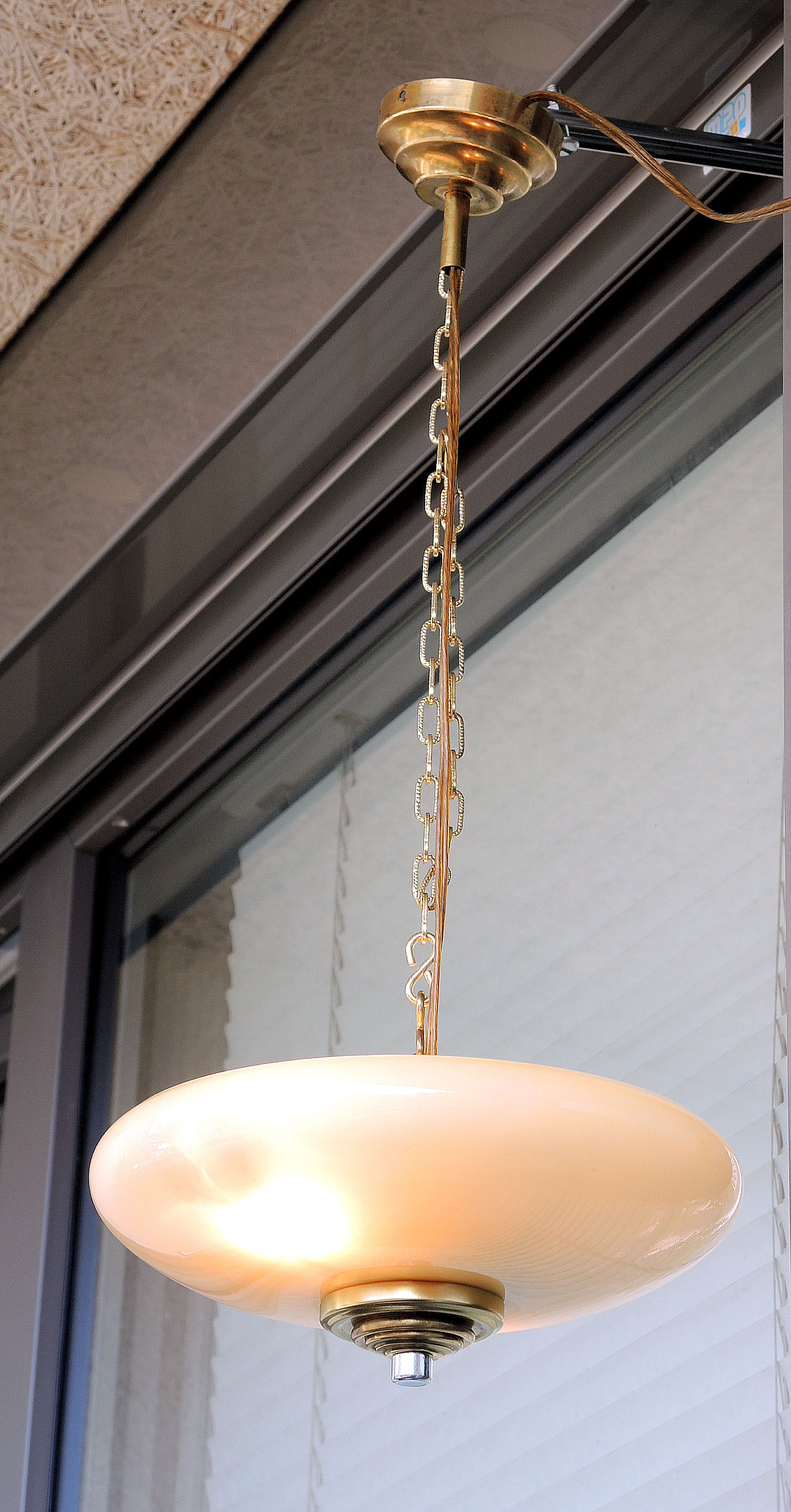 Hanging lamp opaline 24