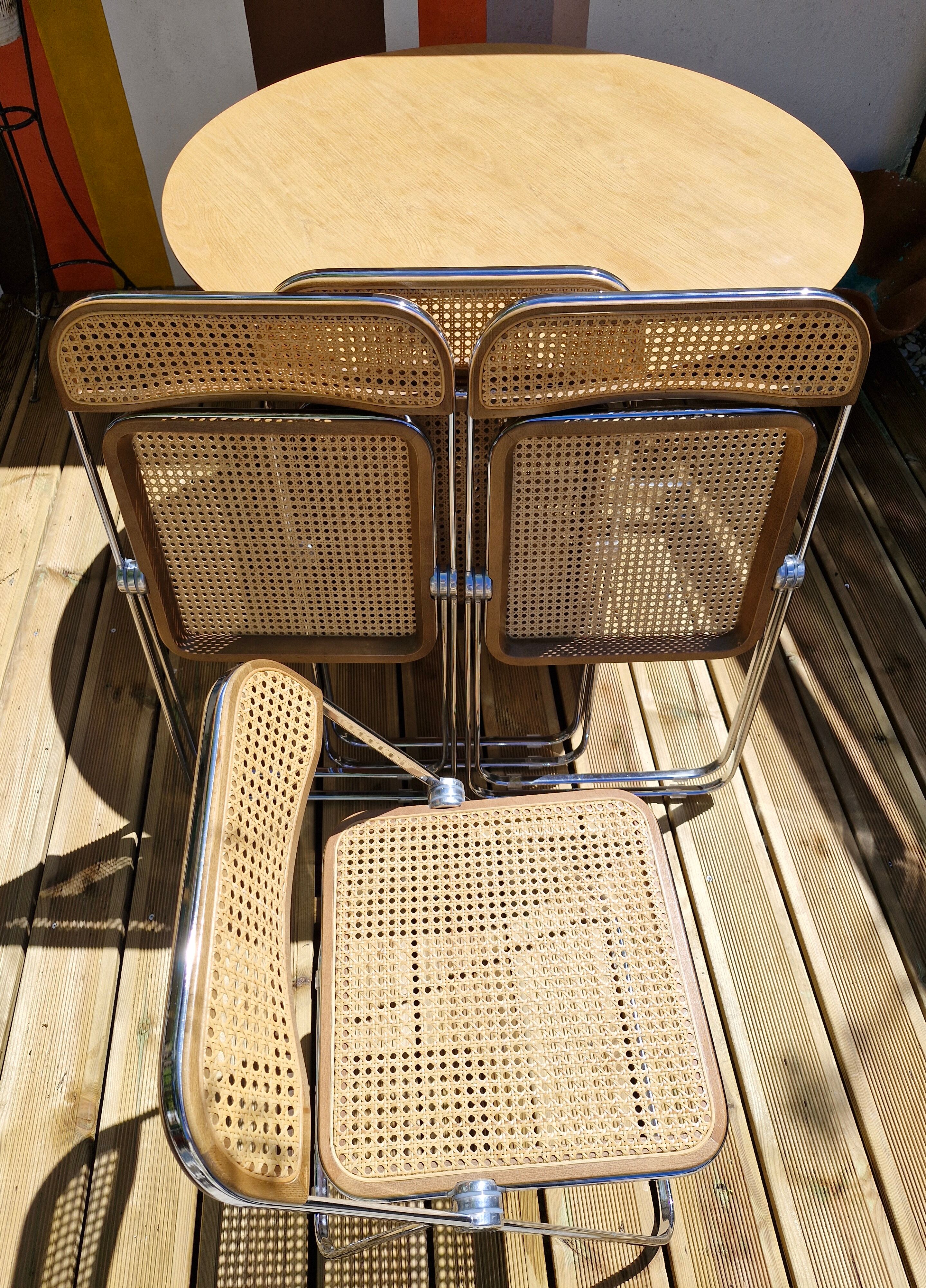 Giancarlo Piretti Anonima Castelli, 1970s, Pair of Plia Chairs