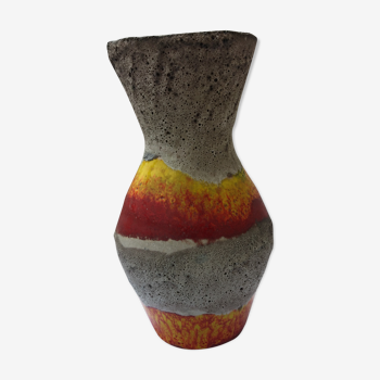 Vase W Allemagne 523-21 année 60 en pierre de lune