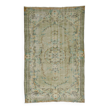 Turkish Anatolian Handmade Vintage Area Rug 210 cm x 134 cm