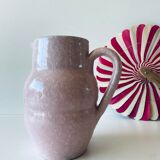 Pitcher in pink glazed ceramic