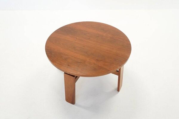 Table à manger ronde vintage italienne par Silvio Coppola pour Bernini, années 1970.