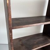 Patinated wood shelf