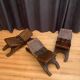 A set of three stools designed by Don S. Shoemaker, Señal SA, Mexico, 1960s