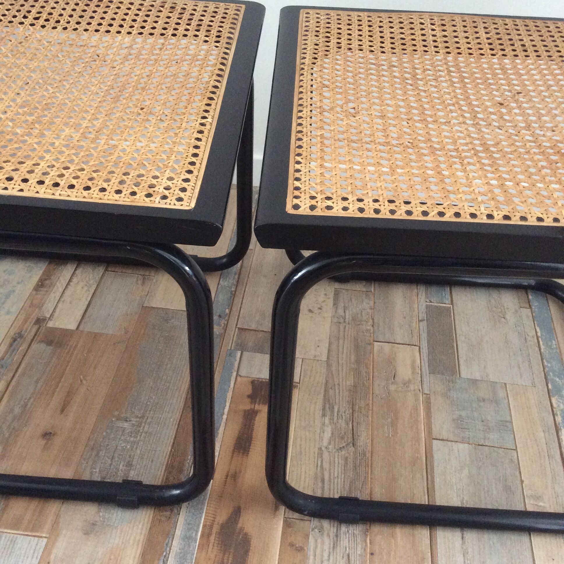 Pair of chairs Marcel Breuer Cesca S32