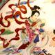Hand-painted and golden Chinese dish