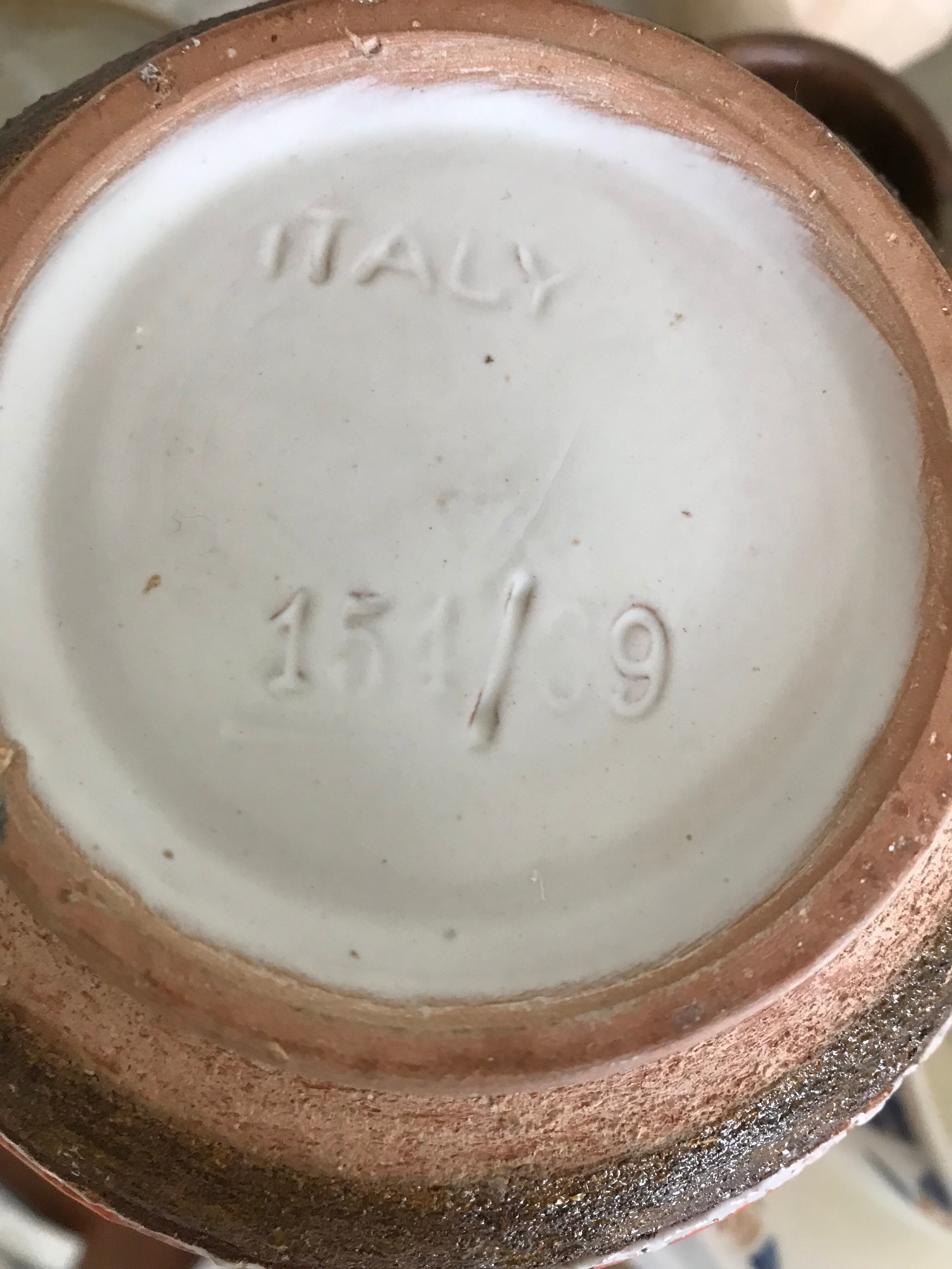Glazed stoneware vase italy