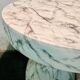 Tavolino in Ceramica Resinata Simil Marmo