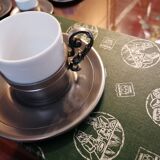 Tasses à café étain du Manoir