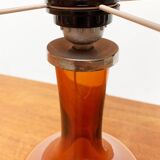 Mid-century Danish glass table lamp by Holmegaard