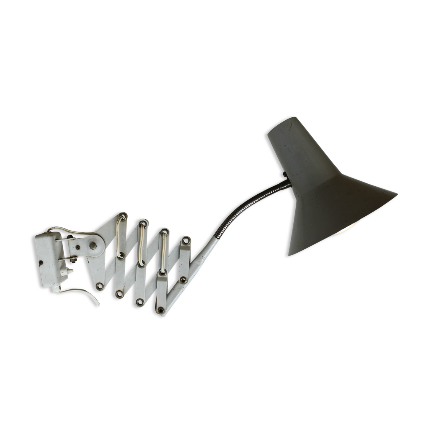 Industrial scissor lamp, 50s.