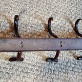 Baumann 5-hook bistro wall coat rack from the 20s