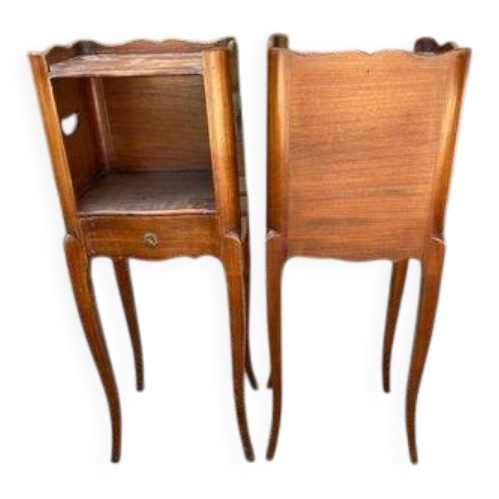2 vintage bedside tables