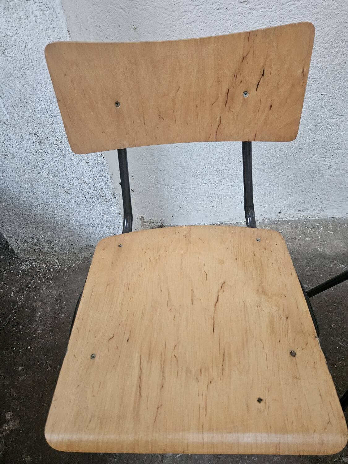 Lot of 6 bistro chairs from the 1980s