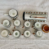 Boch service La Louvière walnut model