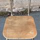 Vintage children's desk and its chair, Hitier spirit, 1950s modernist.