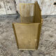 Fire Screen Grate Fireplace 3 Panels Brass 1970s Vintage