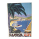 Carton publicitaire "port de Bandol" 65.5 x 46