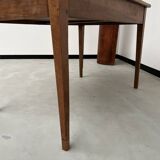 1900 solid walnut desk with two drawers