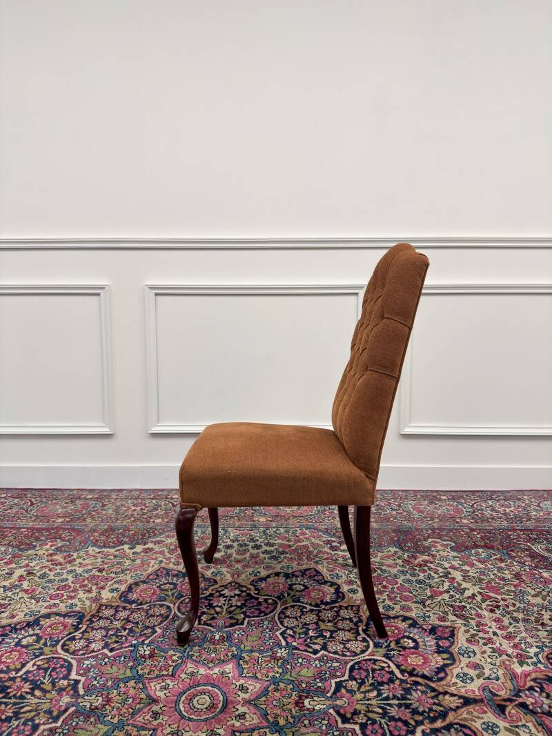 Set of Classic English Upholstered Chesterfield Chairs