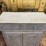 Louis Philippe high sideboard, re-painted and patinated