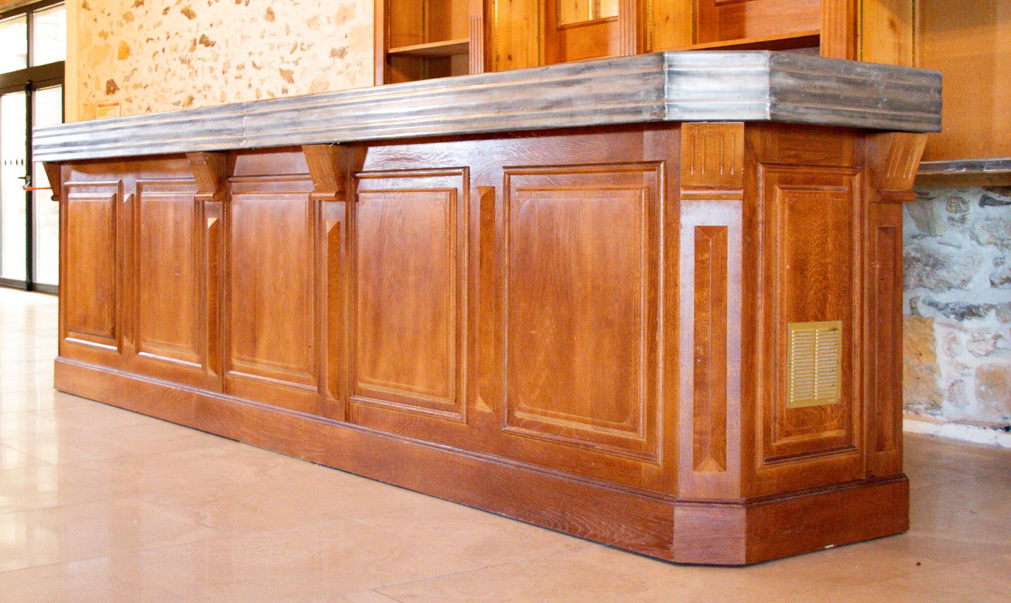 5m solid oak bar