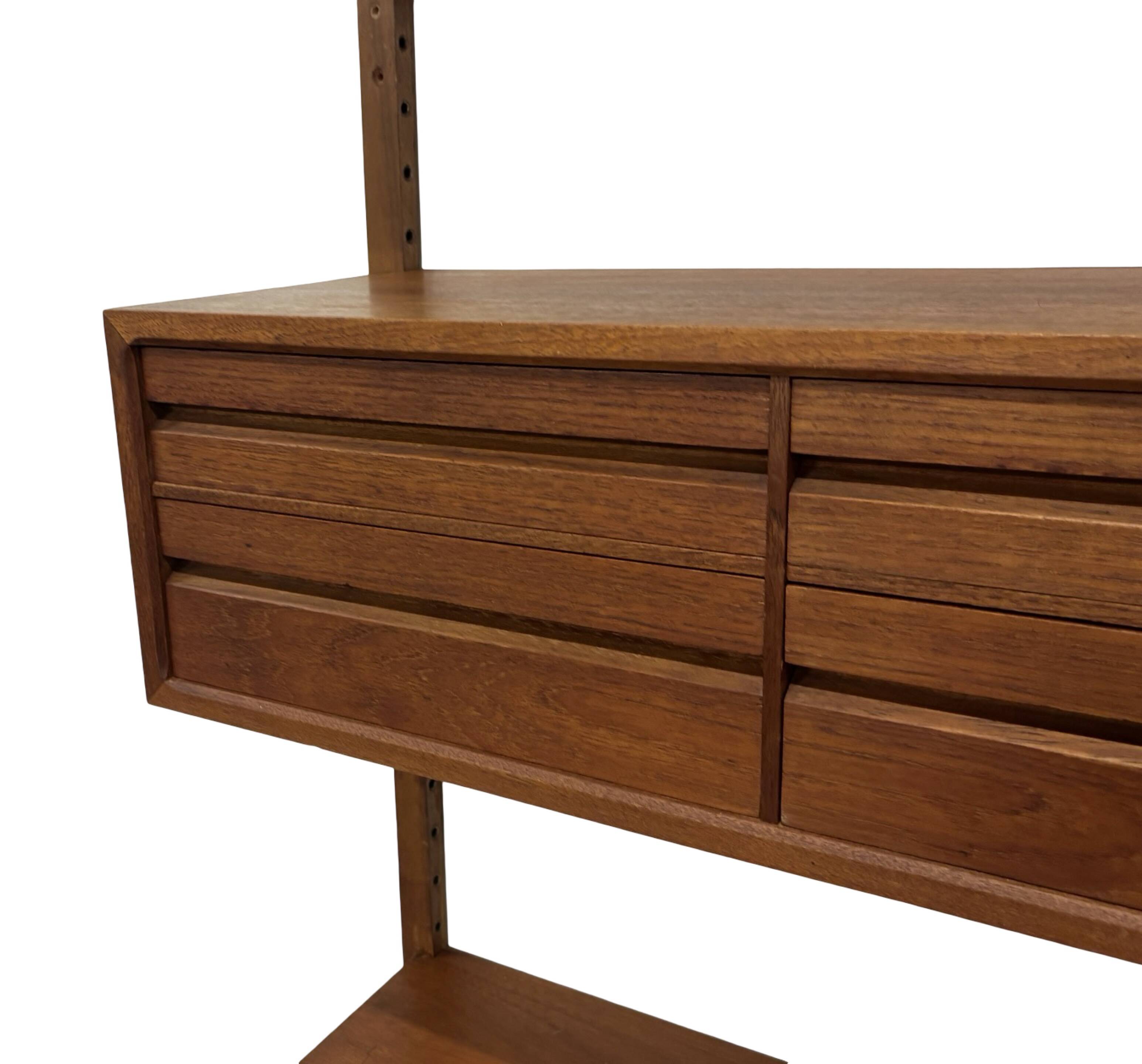 Vintage Poul Cadovius Royal System wall system wall unit