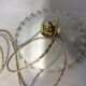 Vintage opaline hanging lamp