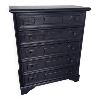 Black chest of drawers