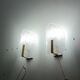 Wall sconces by Carl Fagerlund for Orrefors 1970s