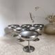 Set of 6 stainless steel cups