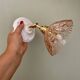 Vintage lampshade wall light in pink glass - tableware collection -