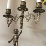 Regulated chandelier with three candle holders Angelot