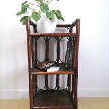 Vintage rattan shelf