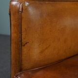 Modern charming armchair in sheepskin