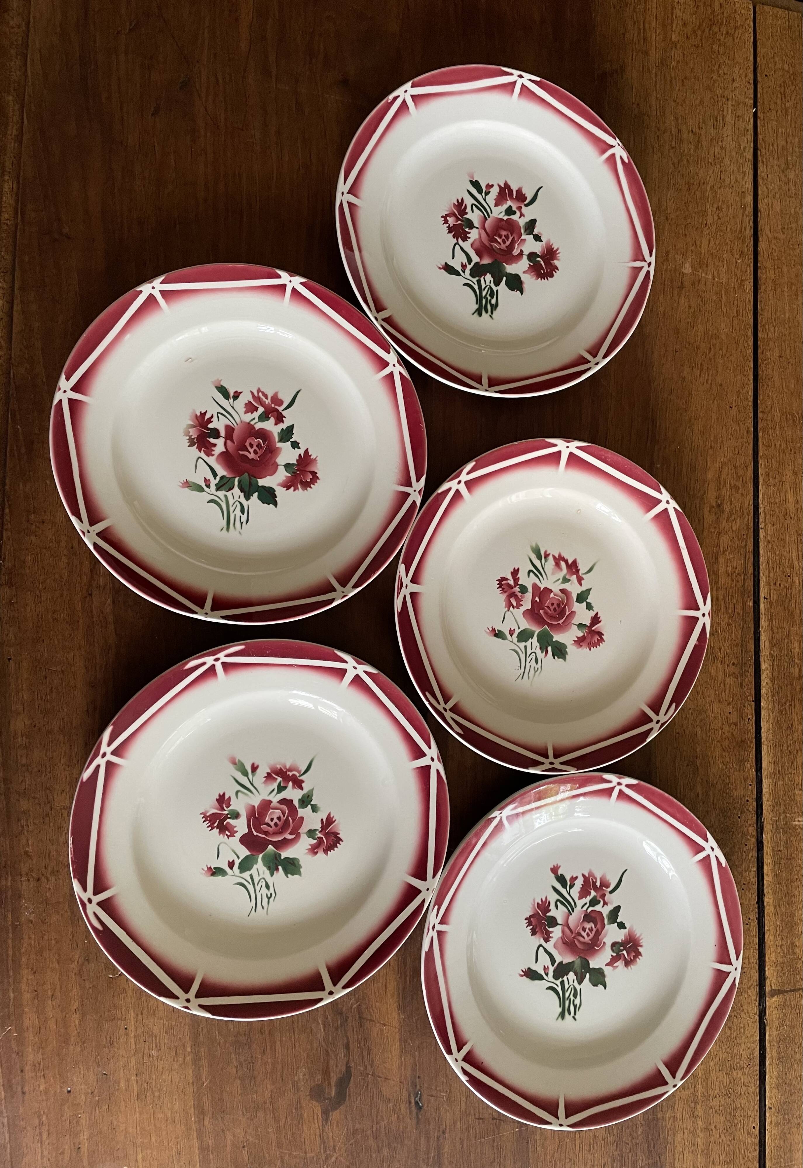 Sarreguemines Douarnenez model dinner plates