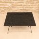 Modernist coffee table in metal and glass, 1950.