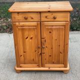 Buffet 2 portes et 2 tiroirs en pin massif