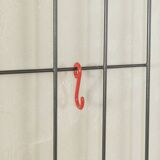 Classic wall coat rack by Karl Fichtel from the 1960s with colourful coat hooks