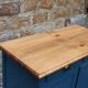 Vintage deep blue Parisian sideboard & natural wood top
