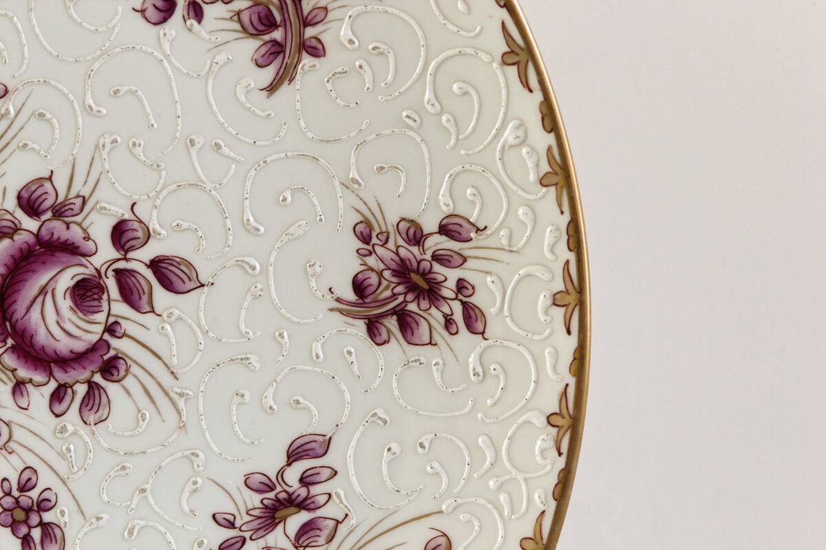 Plat en porcelaine, Edme Samson