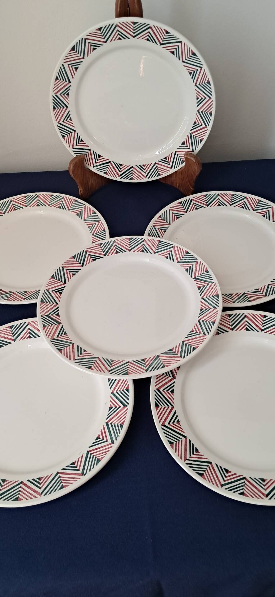 6 flat plates Adèle from Digoin Sarreguemines
