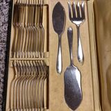 Housewife of fish cutlery in stainless steel Art Deco